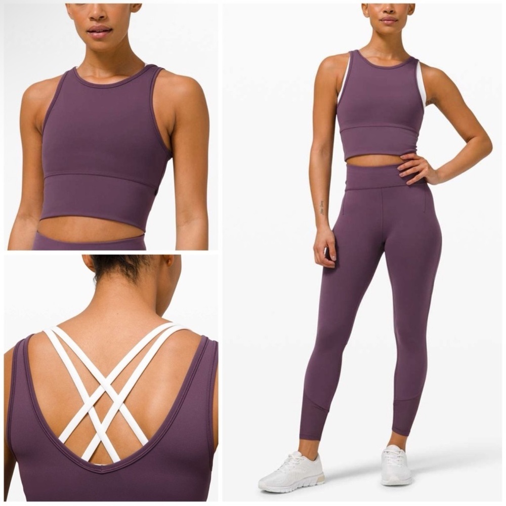 Lululemon power pivot everlux tank purple